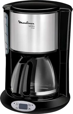 Produktbild von Moulinex FG362810, Filterkaffeemaschine, 1,2 l, 1000 W, Schwarz, Edelstahl