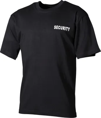 Produktbild von MFH T-Shirt, "Security", bedruckt, schwarz