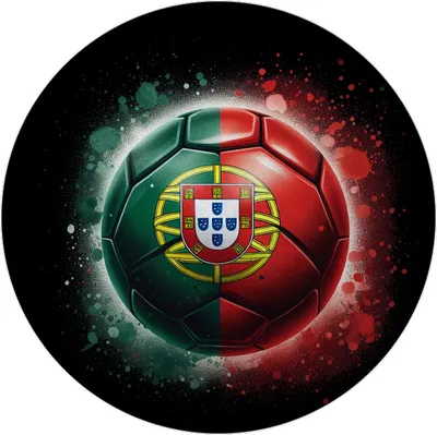 Produktbild von Fußball Portugal Flagge Magnet mit Flaschenöffner rund