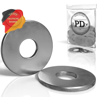 Obrázok produktu pre PD® veľké podložky M12 z nehrdzavejúcej oceli – karosárske podložky, 50 kusov