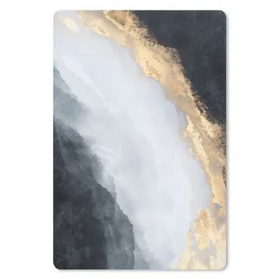 Produktbild von MuchoWow® Mauspad Mousepad Abstrakt - Farbe - Gold - Schwarz - Marmor 18x27 cm - Mousepads - Maus Mat - Pad - Mausunterlage