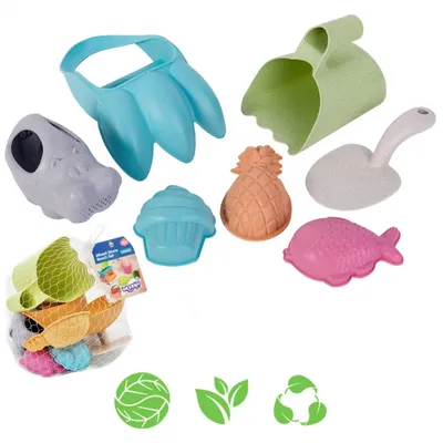 Produktbild von WOOPIE GREEN Sand Set mit Klauen 7 el. BIODEGRADOUS ORGANISCHES MATERIAL