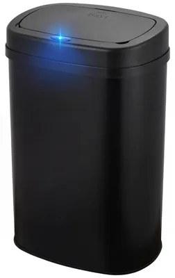 Image de Poubelle à capteur - 60 L - Métal - Noir - Poubelle de cuisine à ouverture automatique
