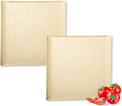 Image de Assiettes carrées Wilmax 21,5 cm, lot de 2, couleur Sandstone WL-661306/A2