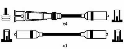 Produktbild von NGK Zündleitungssatz 8623