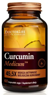 Produktbild von Doctor Life Curcumin Medicum kurkumina, 60 kapsułek