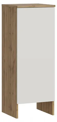 Produktbild von Badschrank Wotan - Weiß - 35 Cm - 3 Türen - Stehender Badschrank - Moderne Badmöbel