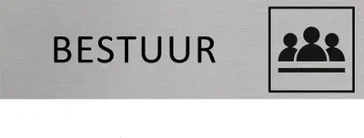 Produktbild von CombiCraft Aluminium Türschild mit Bestuur 165x45mm