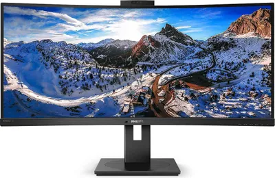 Produktbild von Philips P Line 346P1CRH/00, 86,4 cm (34"), 3440 x 1440 Pixel, UltraWide Quad HD, LED, 4 ms, Schwarz