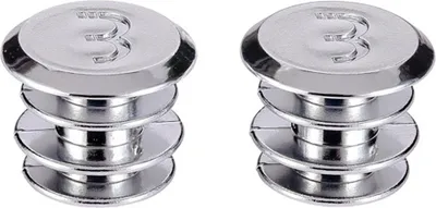 Image de Bouchons de guidon BBB BHT-90 EndCaps argenté