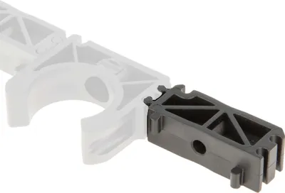 Produktbild von tecuro Distanzstück für Rohrschelle Rohrclip Ø 50 mm, Adapter, PP schwarz