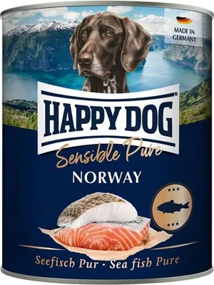 Image de HappyDog 800gx6 Sensible Pure Norway Seefisch