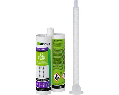 Produktbild von illbruck FM790 2K Zargenschnellschaum beige 210 ml