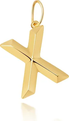 Produktbild von Stylischer 9 Karat (375) Gold Buchstaben / Initiale Damen - Anhänger; TRS36003LTX