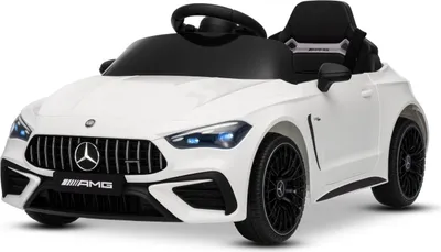 Obrázok produktu pre Elektrické detské vozidlo Mercedes CLE 12V s pohonom zadných kolies, biele, jednomiestne, lítiová batéria, LED osvetlenie, široké sedadlo, diaľkové ovládanie 2,4 GHz, MP3 prehrávač s USB/AUX vstupom a Bluetooth pripojením, ORIGINAL licencia
