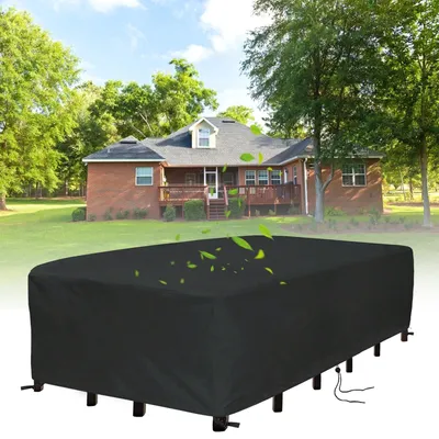 Obrázek produktu pro Ochranný kryt na zahradní nábytek - 160 x 70 x 65 cm - Černý