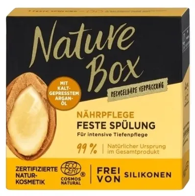 Produktbild von Nature Box feste Spülung mit kaltgepresstem Argan-Öl 6 x 80g ohne Silikon