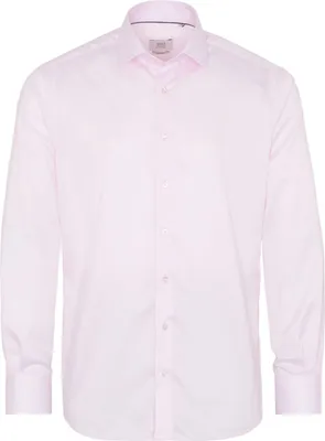 Produktbild von Eterna - Modern Fit - Bügelfreies Herren Langarm Hemd mit Kent Kragen, Uni Twill (8005 X687), Größe:38, Farbe:Rosa (50)