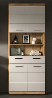 Produktbild von Hochschrank breit Scout | Kaschmir / Evoak Oak