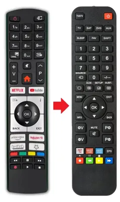 Produktbild von Fernbedienung passend für TELEFUNKEN XU43SN550S | XU50L800 | XU50SN550S