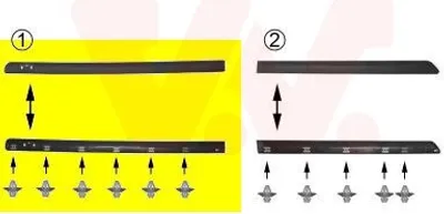Produktbild von VAN WEZEL Zierleiste für die Tür Vorne Rechts Leiste für RENAULT CLIO I (B/C57, 5/357) 4338424