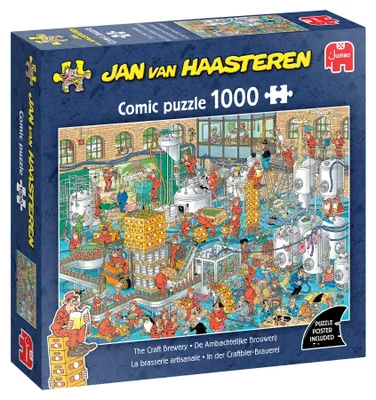 Produktbild von Jan van Haasteren - In der Craftbier - Brauerei (1000 Teile), 1000 Stück(e), Landschaft, 12 Jahr(e)