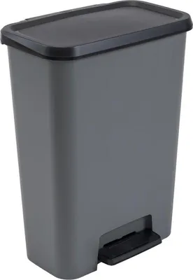 Image de Poubelle 46 L gris/noir Duo