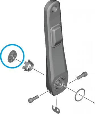 Immagine prodotto di SHIMANO Cappuccio di protezione FC-R9200-P Cappuccio di protezione - Cappuccio di protezione per sensore braccio pedivella...