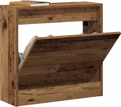 Produktbild von "im Diskont"Schuhschrank mit Regal Altholz 60 x 21 x 57 cm Holzwerkstoff - Schuhregale DEMöbel16951
