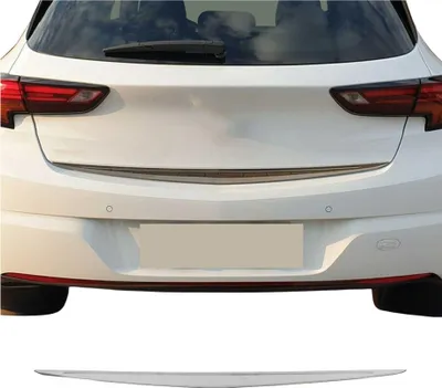 Image de Garniture de Hayon Coffre pour Opel Astra K 2015-2019 acier inox foncé