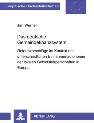 Produktbild von Das deutsche Gemeindefinanzsystem