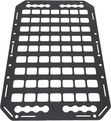 Produktbild von Multifunktionales Ladeflächenpanel aus Aluminiumlegierung mit L-Aufbewahrungsorganisator für Autos, SUVs und Wohnmobile, 483x311x2mm