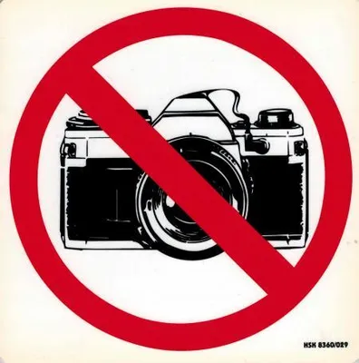 Produktbild von Schild - Fotografieren verboten - Gr. 20 X 20 cm - 308360