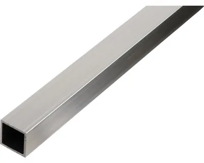 Immagine prodotto di Alberts 472863 Tubo quadrato, alluminio, naturale, 1000 x 25 x 25 mm