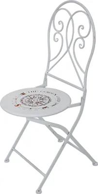 Produktbild von Gartenstuhl 2er Set STELLA - Stahl, Weiß | Klappstuhl Wetterfest Gartenstühle Outdoor Balkonstühle
