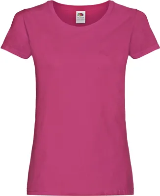 Produktbild von Fruit of the Loom - T-Shirt für Damen BC5439 (XS) (Fuchsie)