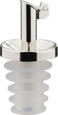 Produktbild von Westmark Essigausgießer,Silikonkork mit Kläppchen mit Nachbildung "Inox Essig Spezial"