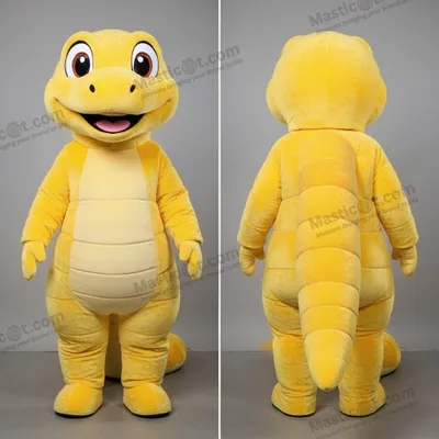 Produktbild von Gelbe MASTICOT Titanboa-Maskottchen