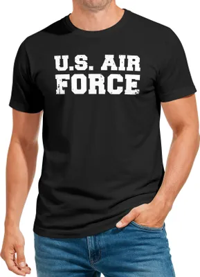 Produktbild von Herren T-Shirt U.S. Air Force Fun-Shirt Fasching Verkleidung Karneval Kostüm Moonworks®