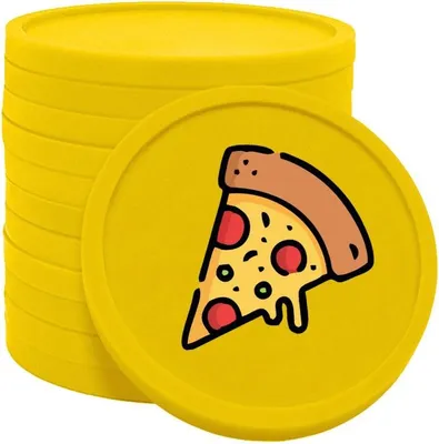 Obrázek produktu pro CombiCraft žetony na pizzu vaječný žloutek - Ø29mm - 100 kusů