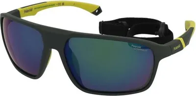 Produktbild von Polaroid PLD 7058/S MATTE GREEN/ GREEN MIRROR POLARIZED 64/15/135 Herrenbrillen Sonnenbrillen