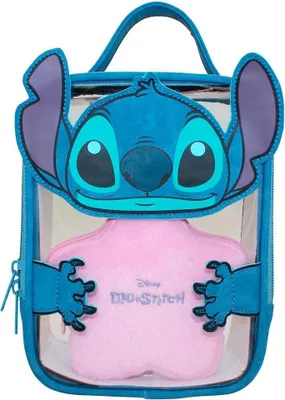 Immagine prodotto di Beauty case Stitch con specchio e scomparti portaoggetti