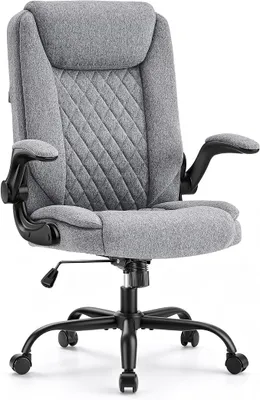 Imagen del producto de Silla de escritorio ergonómica, silla de oficina cómoda, oficina, gris