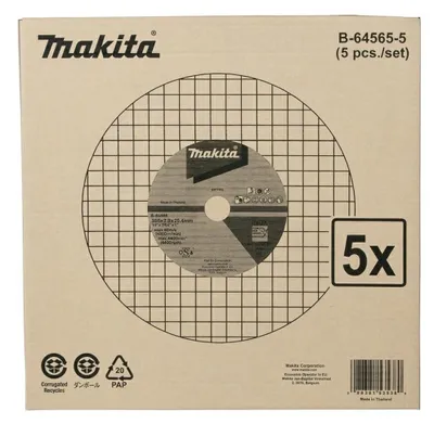 MAKITA Trennscheibe für Metall INOX MAKITA Trennscheibe Metall INOX 355mm x 2,8mm x 25,4mm 5 Stück A30P Typ 41 – Ansicht 2