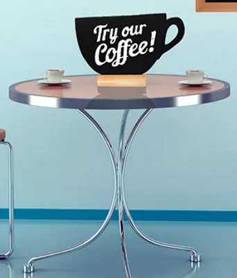 Produktbild von Securit Tischaufsteller SILHOUETTE "Tasse"