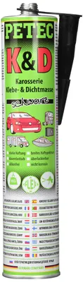 Produktbild von Petec 94730 K&D Karosserie Klebe und Dichtmasse schwarz, 310 ml