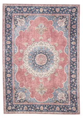 Zdjęcie produktu dla Dywan vintage - Lily Medallion Czerwony/Różowy