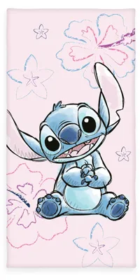 Immagine prodotto di Asciugamano in velluto Lilo & Stitch 75 x 150 cm