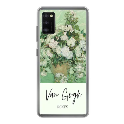 Produktbild von MuchoWow® Handyhülle Schutzhülle Hülle für Samsung Galaxy A41 Malerei - Blumen - Van Gogh Silikon Softcase Handy Hülle - Mobiltelefon