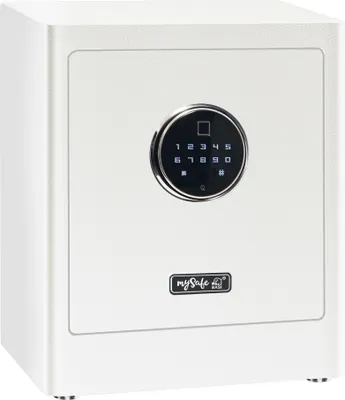 Immagine prodotto di Basi 2020-0000-WEISS mySafe Premium 350 cassaforte per mobili serratura a combinazione serratura a impronta digitale